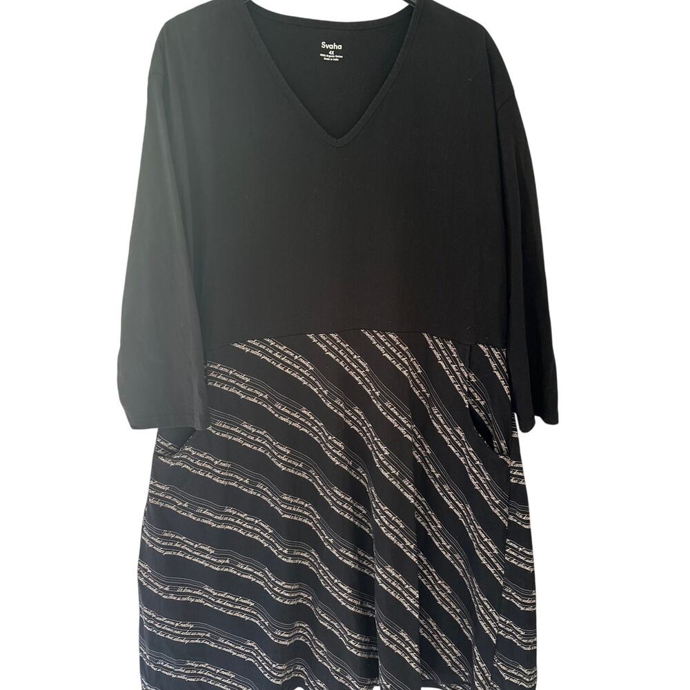 Svaha Dress Fit & Flare Ophelia Hamlet Organic Cotton Pockets Women’s Sz 4X